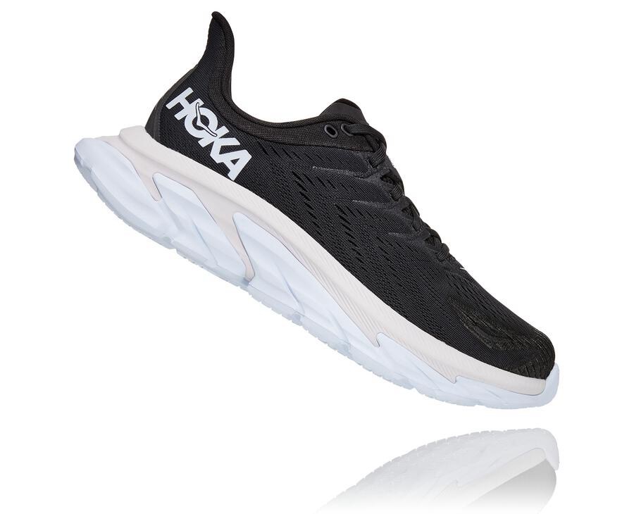 Zapatillas Running Hoka One One Hombre - Clifton Edge - Negras/Blancas - XZA482617